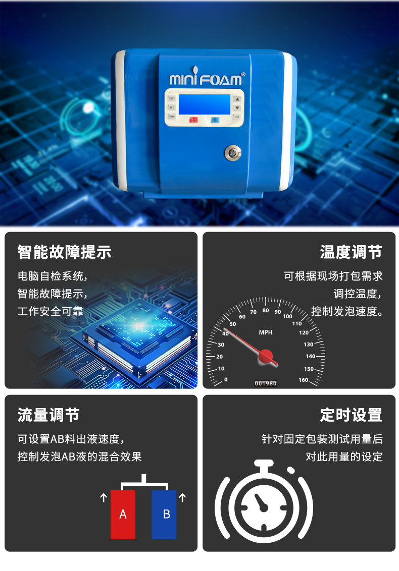 mini foam半自动发泡设备功能信息