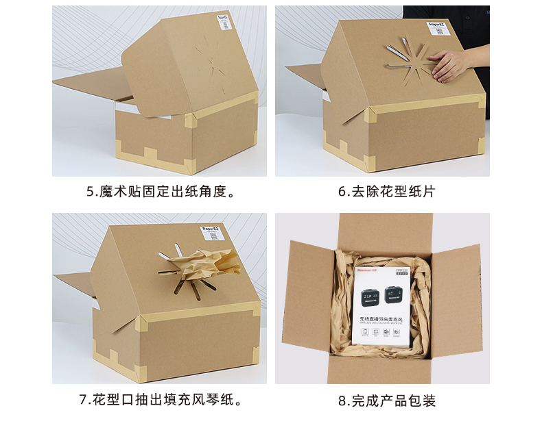 PaperEZ®风琴纸抽拉盒A操作步骤2